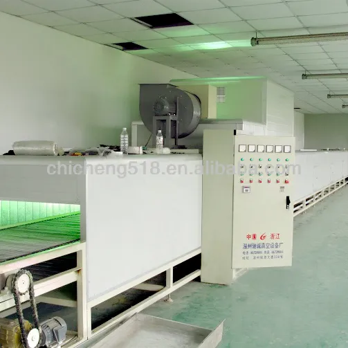 UV coating line for plastic components