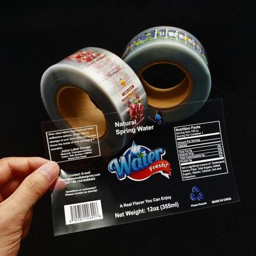 Printed Round Transparent Stickers Custom Printed LOGO Round Transparent Vinyl Sticker Manufactory