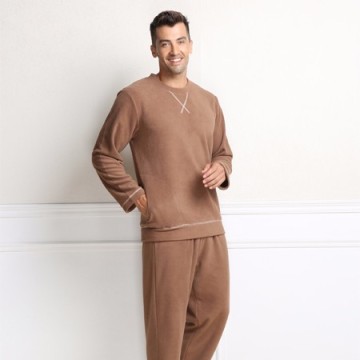 Qianxiu brand thick men's sleepwear for winter