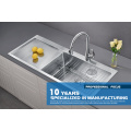 Topmount SUS304 Fregadero de cocina con torrente