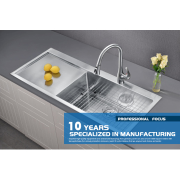 Topmount SUS304 Kitchen Sink with Drainboard