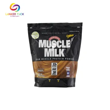 Resealable Ziplock Stand Up Pouches For Protein Powder