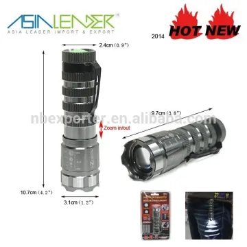 2015 hot selling tactical Zoom XPE Flashlight
