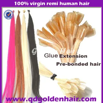 Colorful High Quality Natural Prebonded Nail Human Hair Extensions