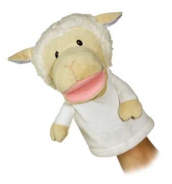 2014 new design plush sheep hand puppet, hot puppet sheep