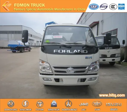 Foton side loader garbage truck light truck 3m3