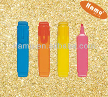 Double ends multi color highlighterpen ,fluorescent marker pen