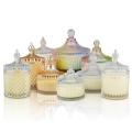 Casamento favor Mongolian Yurt Home Scented Velas de vidro