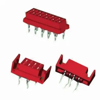 Red IDC Connectors from AMP/TYCO, with 50V AC/DC Voltage and SGS/RoHS Marks