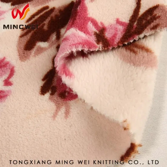 Perfect soft and hot sale top quality velour fabric for baby blanket