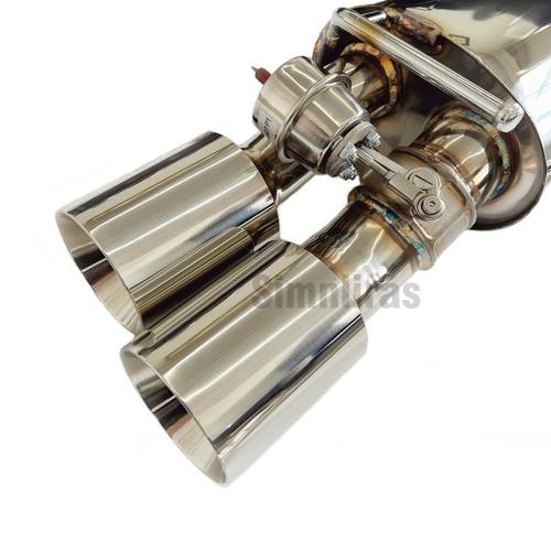 Edelstahl-Fit Porsche 970 Panamera V6/V8/S/4S/Turbo 10-16 Heck-Abgasanlage mit Ventilen