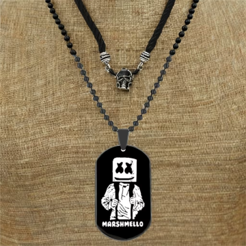 Japan Anime Demon Slayer Unisex Stainless Steel Pendant Necklace Kimetsu No Yaiba Jewelry for Men and Women Festival Gift