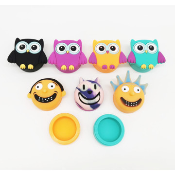 Wholesale Silicone Owl Design Silicone Container Jars