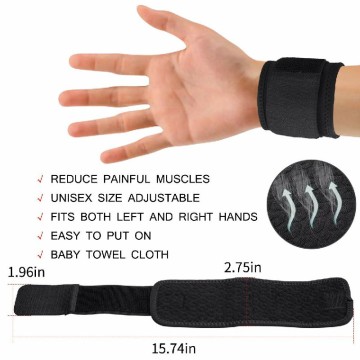 Brazalete de soporte de pulso para esfregue de tendinitis