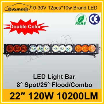 22inch Double color led light bar 120W