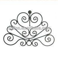 galvanized outdoor wrought iron gate crests