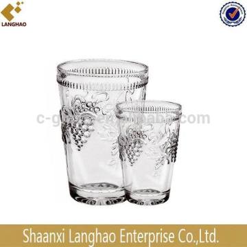 Hand Pressed Grape Pattern Mini Glass Cup