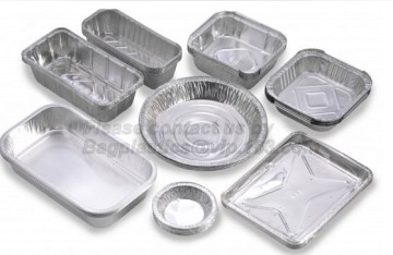Aluminium-Folie-Container, Aluminium-Container, Folie Container, Tortewanne, Folie Tortewanne, Aluminium Tortewanne, Dairy Food Behälterdeckel