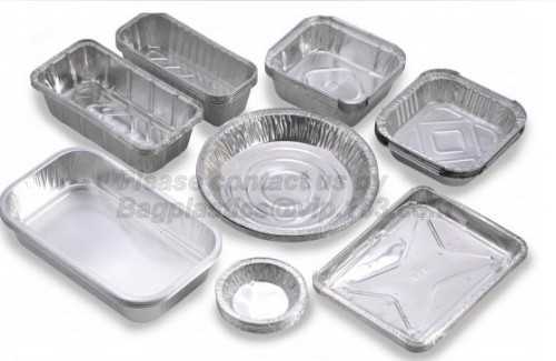 Foglio di alluminio contenitore, contenitore in alluminio, contenitore di lamina, torta pan, torta pan stagnola, alluminio torta pan, coperchio del contenitore di alimento di prodotti lattiero-caseari