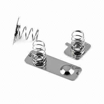 Battery plates, battery spring with plates used for wall clock