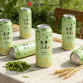 Cerveza artesanal de trigo con infusión de té Longjing refrescante
