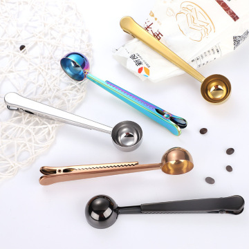 Wholesale Stainless Steel Measuring Spoon Coffee Scoop and Bag Clip