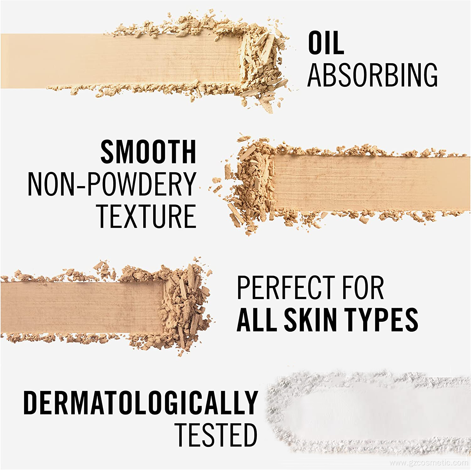 Face Finishing Powder Portable Compact Pressed Powder Foundation Private Label Makeup Translucent Powder Palette