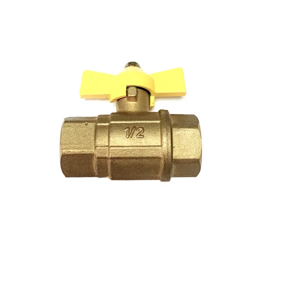 Brass Gas Ball Valve with Butterfly Handle/En331 Standard