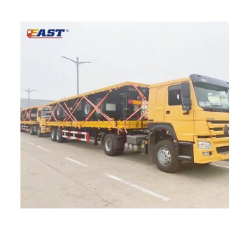 Treler Katil Flat Timur: 20ft hingga 40ft, 2 hingga 4 gandar
