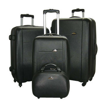 3-piece trolley set, made of ABS, with one nice beauty
