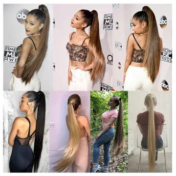 MYZYR Hot Sale Straight Clip In Hair Ponytail False Hair 22" Ponytail Hairpiece With Hairpins Synthetic Ponytail Hair Extensions