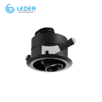 LEDER Black Modern 3W LED Downlight