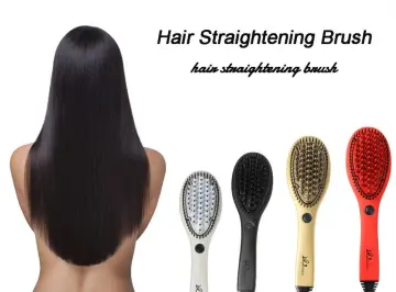 Hair Straightening Brush In Home Use