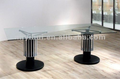 clear tempered glass conference table 2822