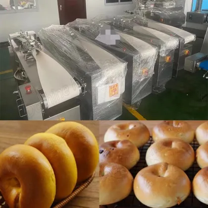 Automatic Round Donut and Bagel Bread Forming Machine for Bakery Production Lines