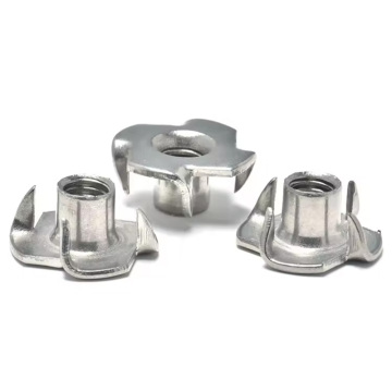 Metric M5 M6 Barrel Blind Pronged T Captive Forged Nuts, Furniture Crusher, Tee Flat Wing Threaded Insert, Four Claw Nut, and Coke M65: High-Quality Hardware for Diverse Applications
