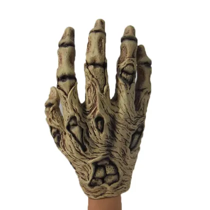 Halloween Adult Unisex Spooky Skull Claw Gloves - Beast Black Gloves for Costumes