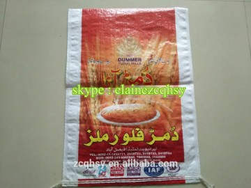maize flour packaing bag poly woven 25kg / polypropylene woven maize flour packing bag 50kg