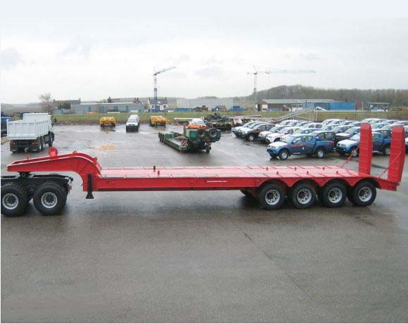 4 axle 100Ton low bed semi-trailer