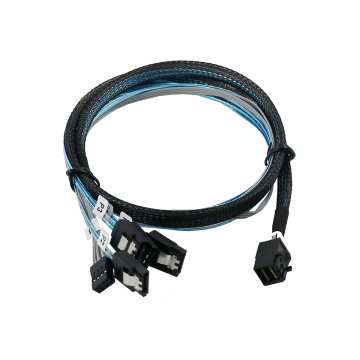 SFF-8643 to 4x SATA 7-pin with SGPIO SAS Cable for Hard Disk Drive