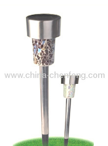 Stainless Steel Mosaic Solar Stake Lamps 