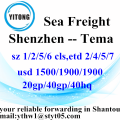 Shenzhen Ocean Freight Agent to Tema