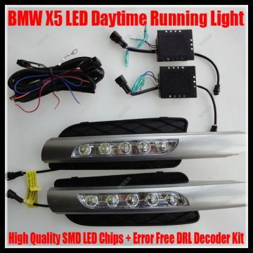 Super Bright Xenon White SMD Chip+Error Free LED Daytime Running Light