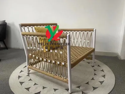 Leisure Design Upholstered Rope Lazy Deep Sofa
