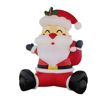 Giant Inflatable Christmas Decorations: Customizable Mirror Advertisements featuring Santa Claus, Christmas Trees, and Ornaments