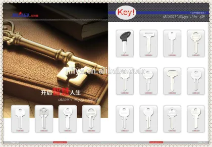 New Design Color Key Blank Customized Key Blank for Dimple Key Door Lock wall car key holder