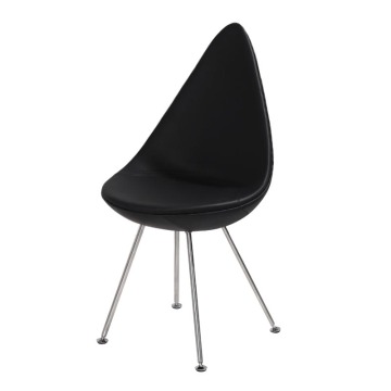 Fritz Hansen үшін былғары Arne Jacobsen тамшы креслолары