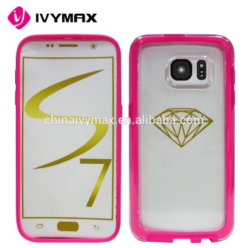 New arrival transparent clear back protective phone case for Samsung galaxy S7