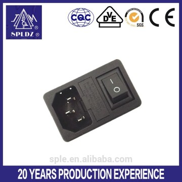 AC Power socket with fuse and switch