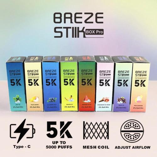 Nuevo modelo del Reino Unido Vape Breze Stiik Box Pro